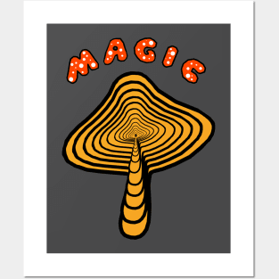 magic mushroom Posters and Art